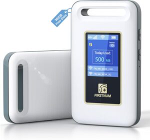 Portable WiFi Hotspot for Travel, Mobile Hotspot, 5GB Free US Data | M4 4G LTE No SIM Card or Contract Required, Pocket WiFi Device for RV & Outdoor Use, Connect Up to 10 Devices